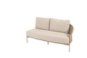 4SO | Lounge Zetel Florence 2-zit Bench Linker Arm Latte met 3 Kussens