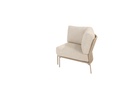 4SO | Lounge Zetel Florence Corner Latte met 3 Kussens 