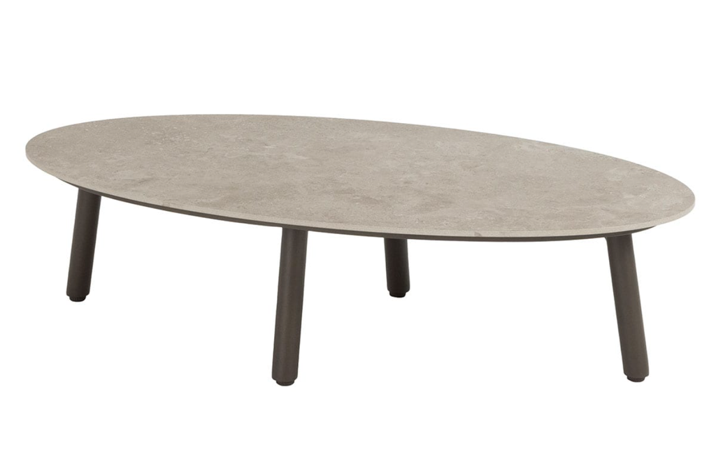 4SO | Tuintafel Salute Coffee Table Ellips Ceramic Terre 120x65x30cm 