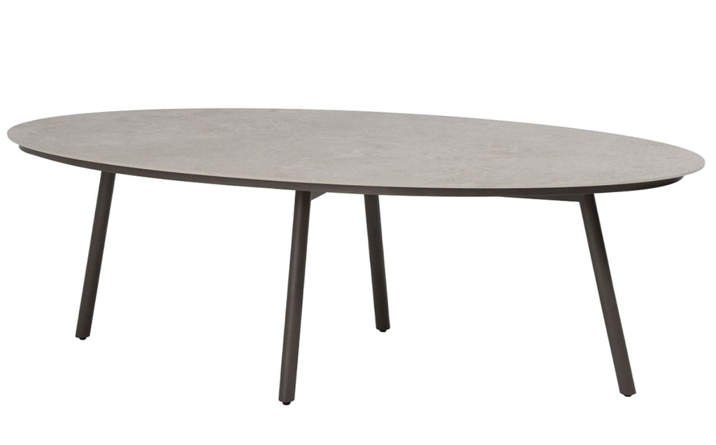 4SO | Tuintafel Salute Low Dining Table Terre/Ceramic Ellips 220x105x69cm  