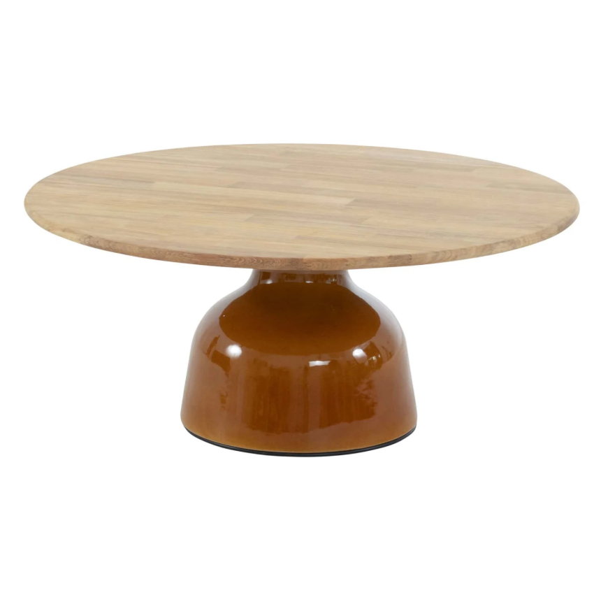 4SO | Tuintafel June Coffee Table Base Caramel High Gloss 80x35cm 