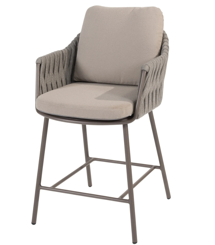 4SO | Tuinstoel Cannes High Dining Chair Terre met 2 Kussens