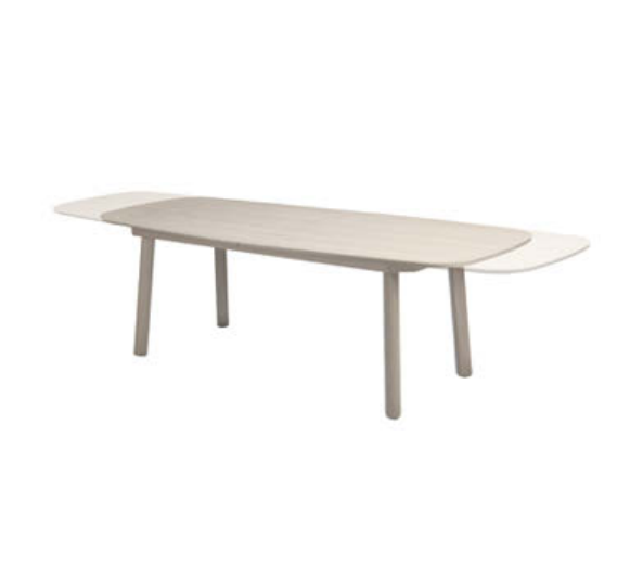 4SO | Tuintafel Manolo Extending Table Latte/Ceramic Travertin 230 - 290cm Barrel  