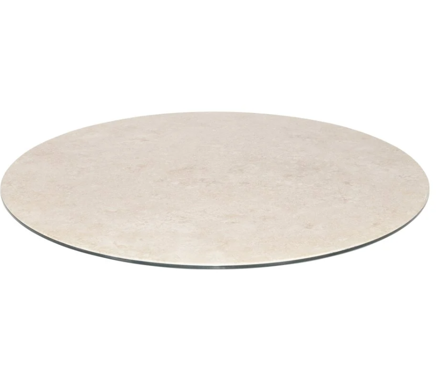 4SO | Blad vr Tuintafel Donato Lazy Susan Ceramic Print Latte Ø60cm  