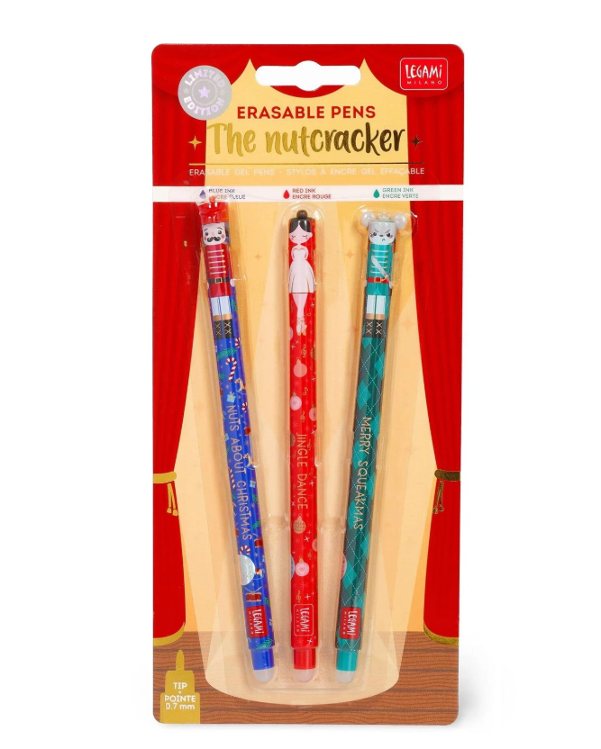 Legami | Balpen The Nutcracker Erasable 3-pack