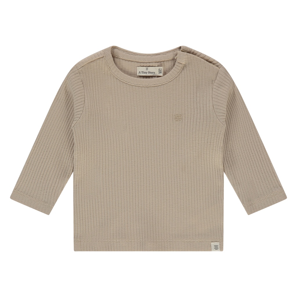 A Tiny Story | T-shirt Uni Longsleeve Nougat