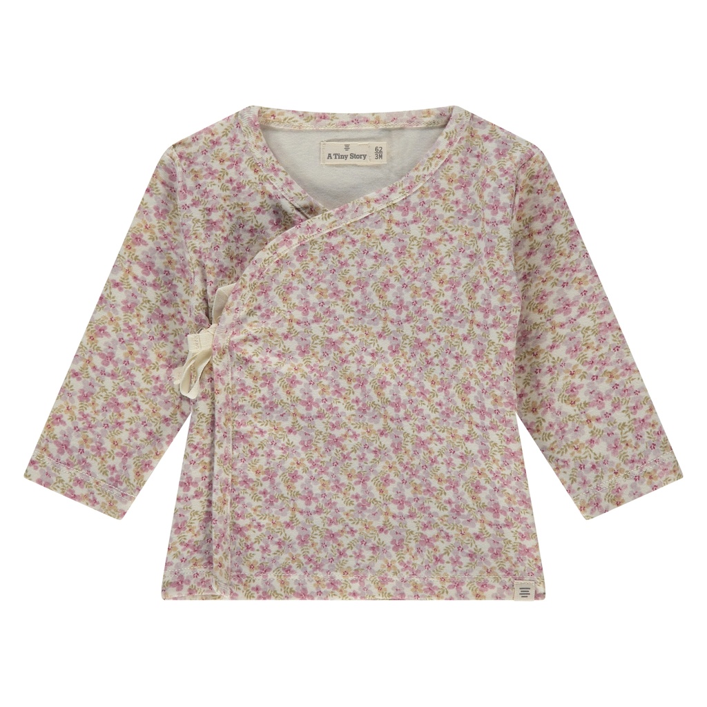 A Tiny Story | T-shirt Girls Overslag Longsleeve  Multicolor