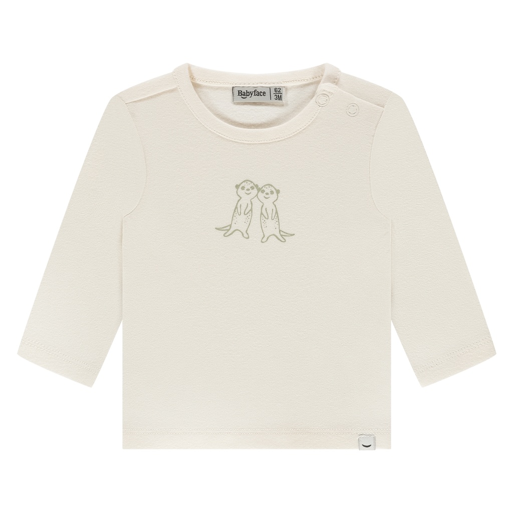 Babyface | T-shirt Uni Longsleeve Ivory/Pistachio