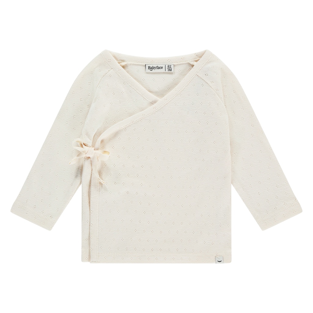 Babyface | T-shirt Uni Overslag Longsleeve Ivory