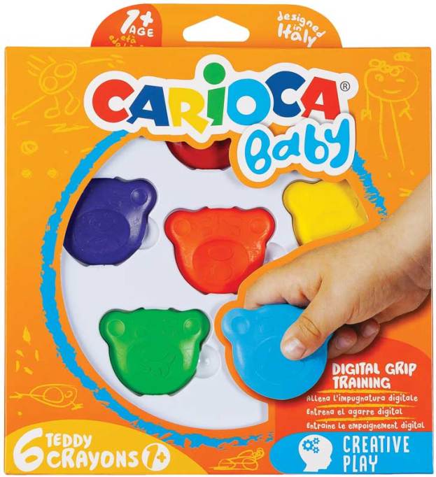Carioca | Potlood Baby Digital Grip Training Kleurpotloden +1Y 6-pack