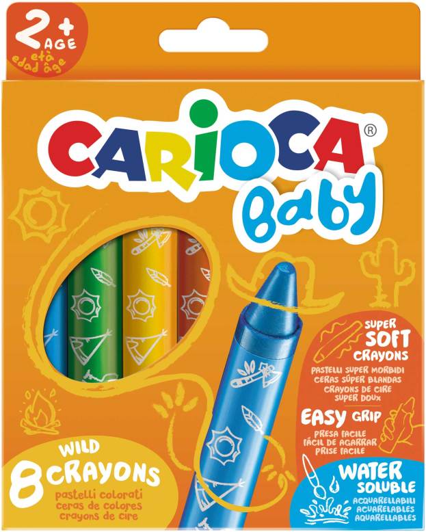 Carioca | Potlood Baby Waskrijt Super Soft +2Y 8-pack