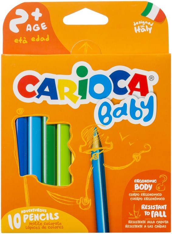 Carioca | Potlood Baby Driekanten Kleurpotloden 10-pack