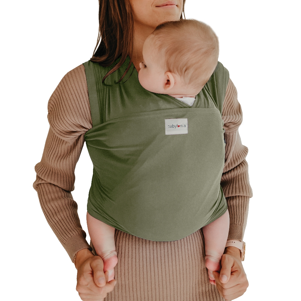 Babylonia | Draagdoek Tricot-Slen Cool Khaki Green