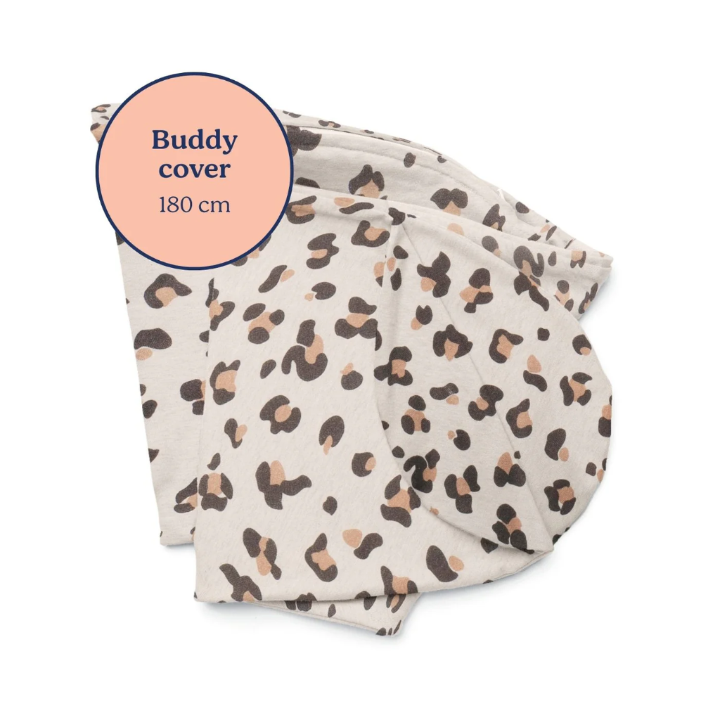 Doomoo | Positioneringskussenhoes Buddy Cover Leopard Cream