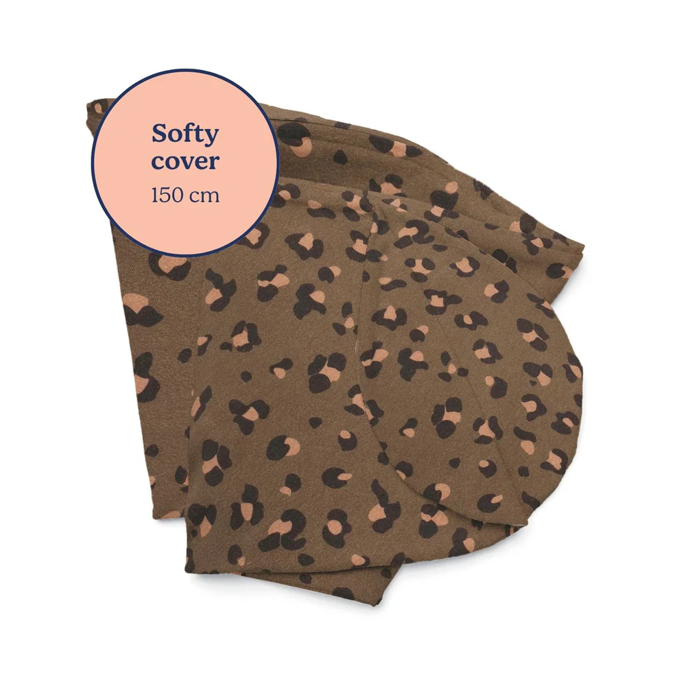 Doomoo | Positioneringskussenhoes Softy Cover Leopard Bronze