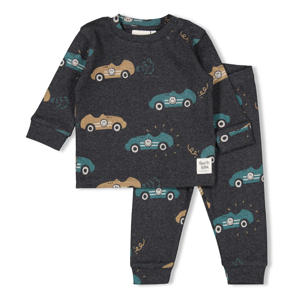 Feetje | Pyjama Ricky Racer Premium Sleepwear Anthracite Melange