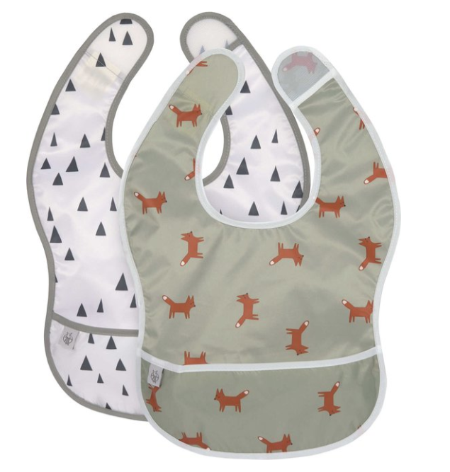SLABBETJE, Little Forest Fox, 26x38cm, met kruimelvanger, waterdicht, 2 stuk(s), Lightweight Bib, 2021