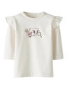 Name it | T-shirt Girls Nbfbirdy Longsleeve Cloud Dancer