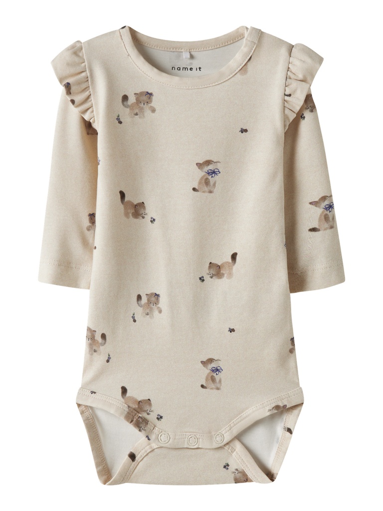 Name it | Body Girls Nbftanny Longsleeve Peyote Melange