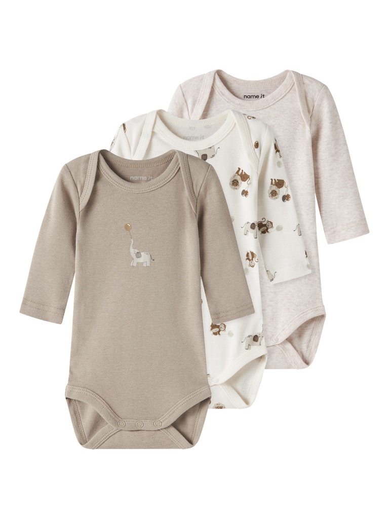 Name it | Body Uni Jet Stream/Aluminum/Peyote Melange 3-pack