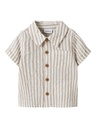 Name it | Hemd Boys Nbmfedenis Chateau Gray/Cloud Dancer