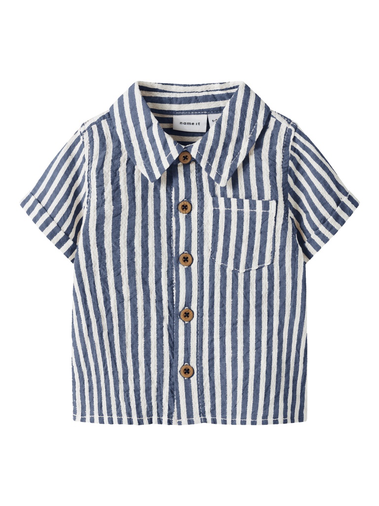 Name it | Hemd Boys Nbmfedenis Vintage Indigo/Cloud Dancer