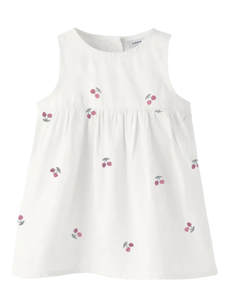 Name it | Jurk Girls Nbfferilla Cherry Cloud Dancer