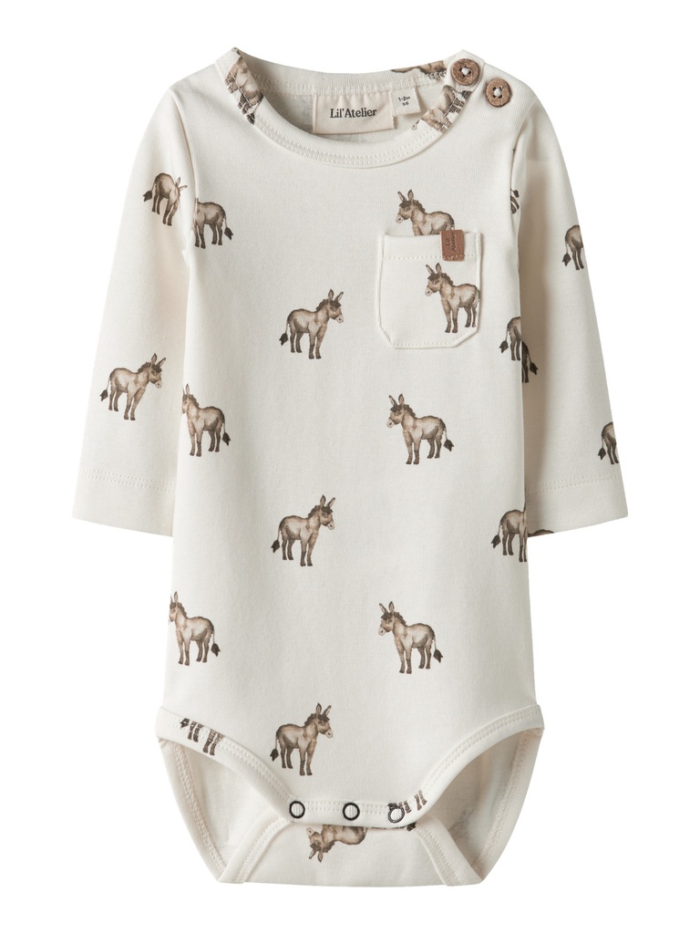 Lil'Atelier | Body Boys Nbmlayo Donkey Longsleeve Coconut Milk