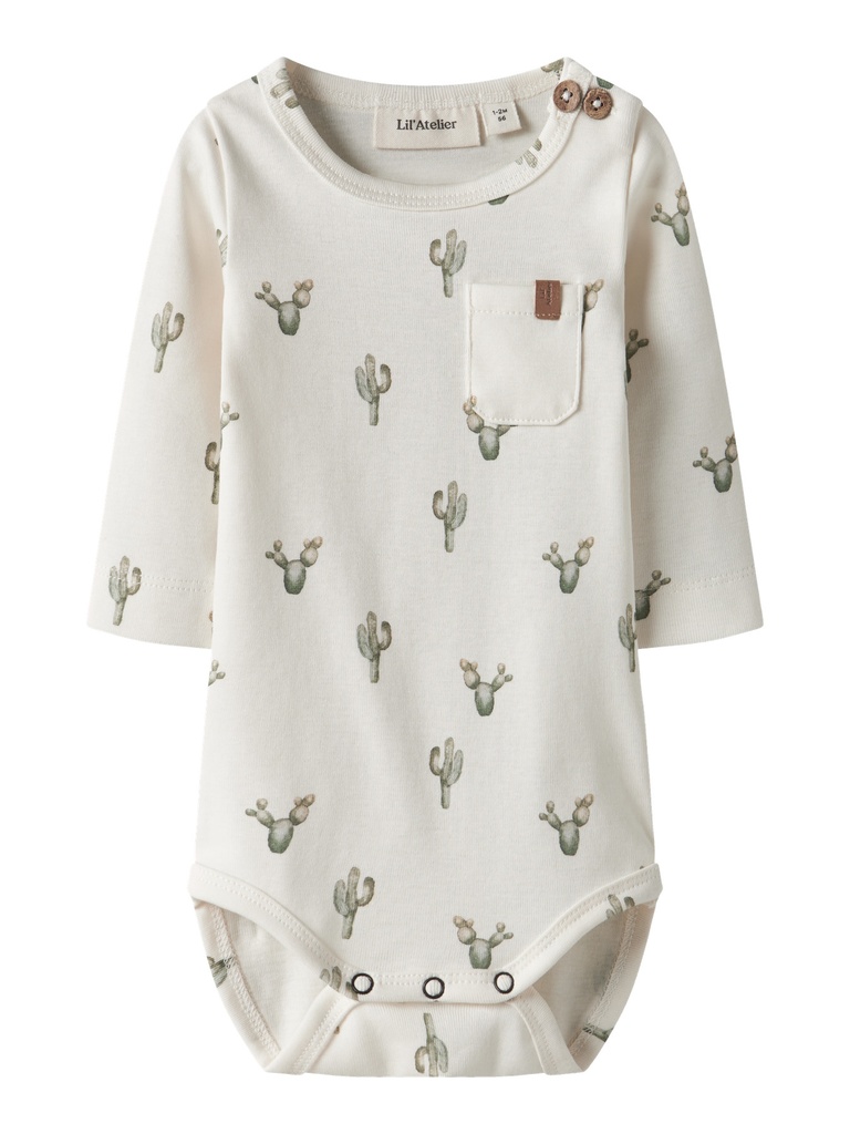 Lil'Atelier | Body Boys Nbmlayo Cactus Longsleeve Coconut Milk