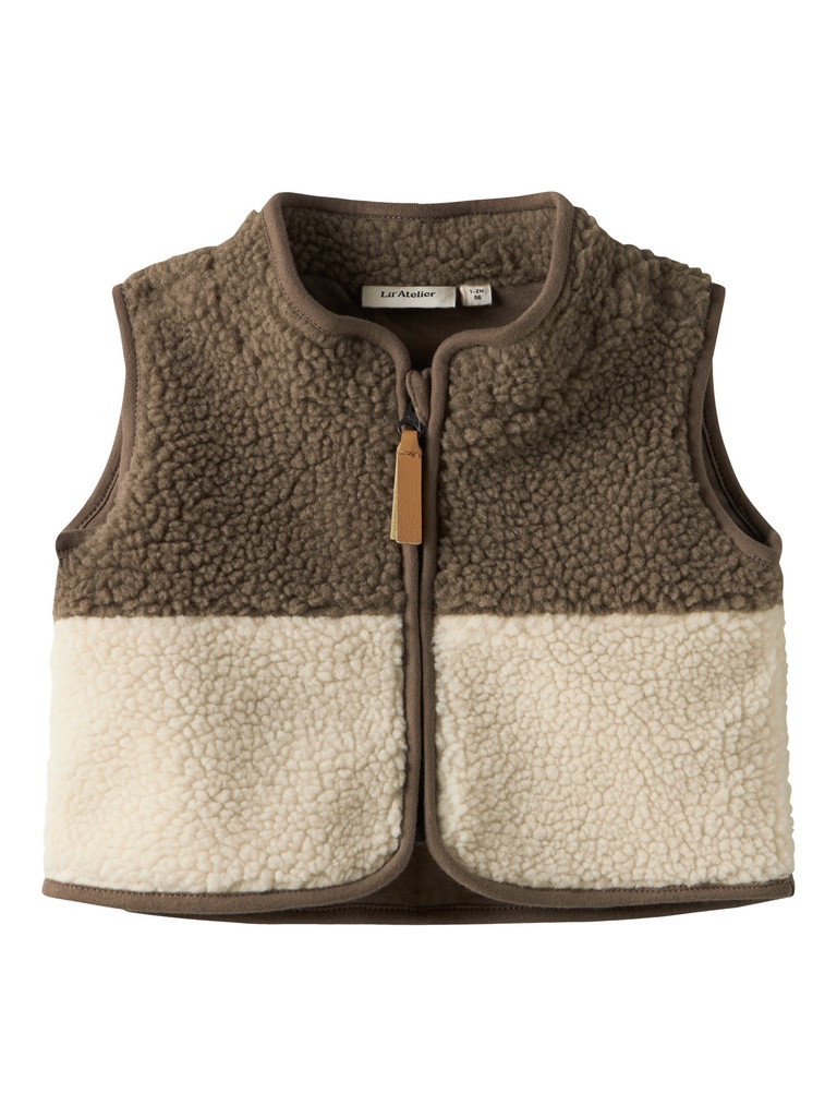 Lil'Atelier | Bodywarmer Boys Nbmlajo Shitake/Turtledove