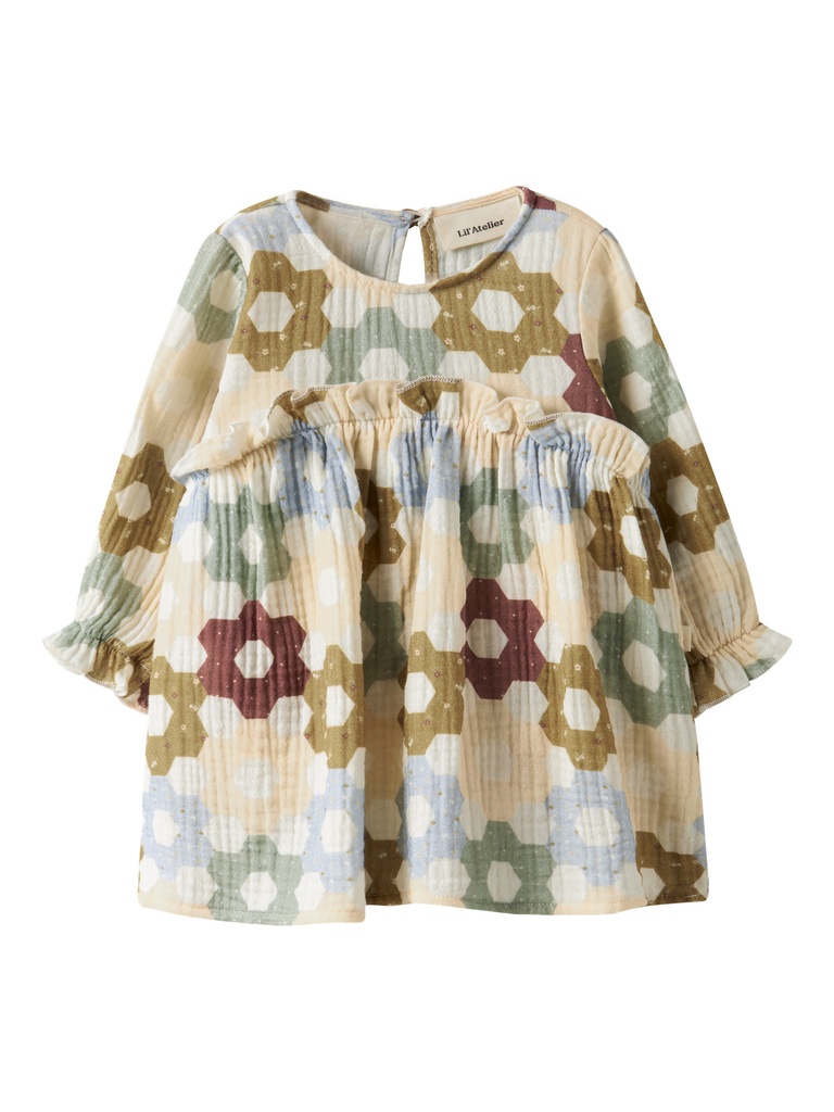 Lil'Atelier | Jurk Girls Nbmtalia Coconut Milk