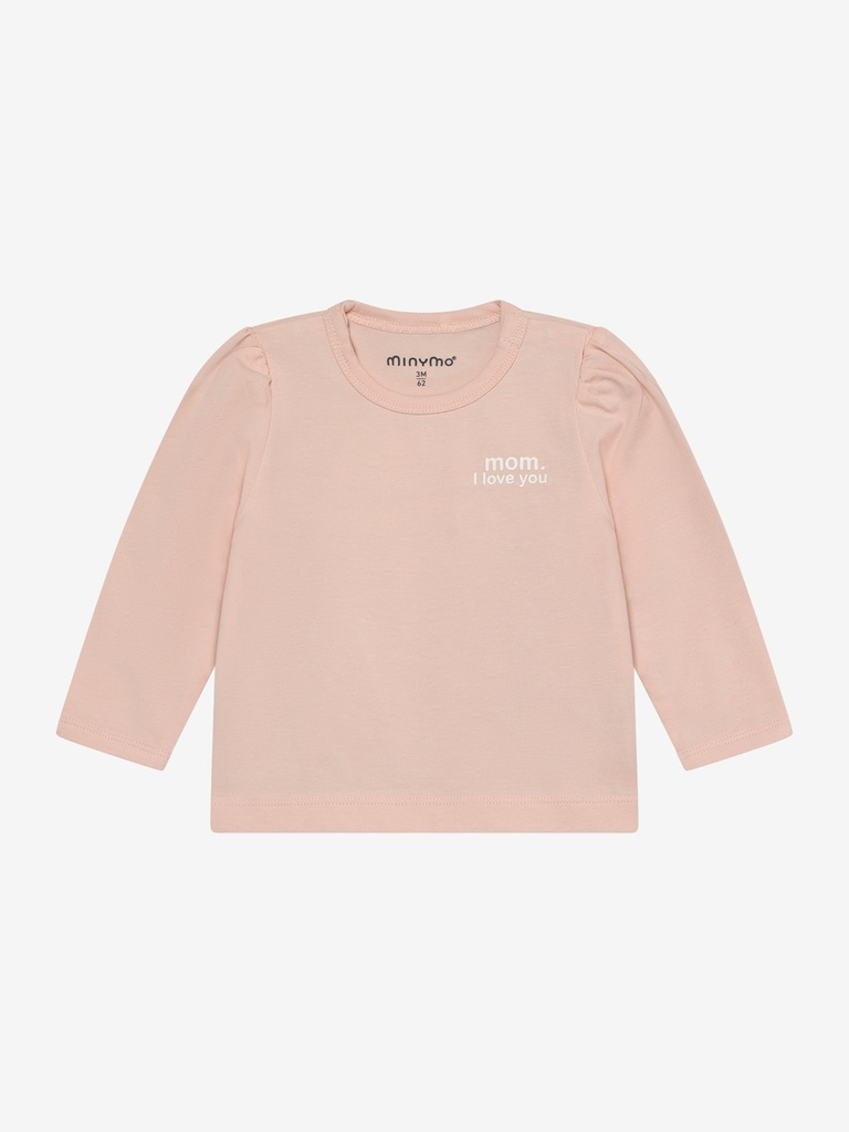 Minymo | T-shirt Girls Longsleeve Peach Whip