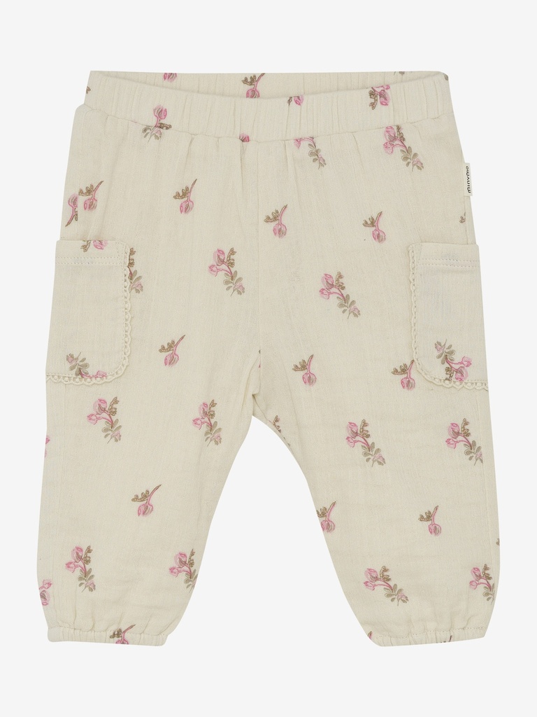 Minymo | Broek Girls Flower White Swan