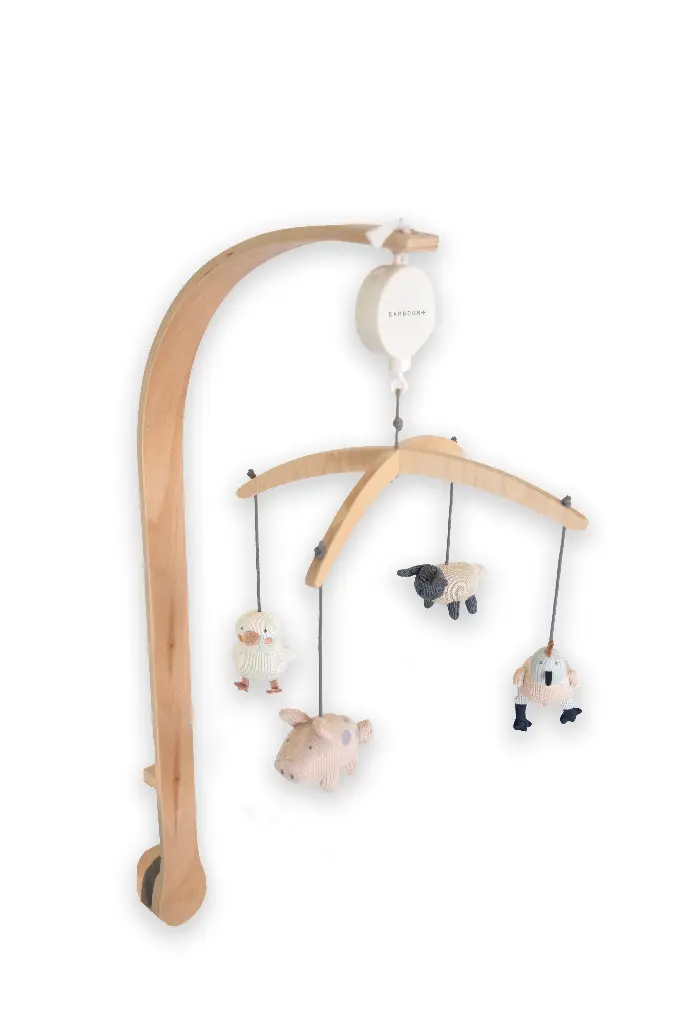 Bamboom | Muziekmobiel The Farm Hout/Gebreide Boerderij Speeltjes