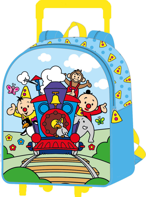 Bumba | Trolley Rugzak met Zijzakjes 3D 36x25x14cm