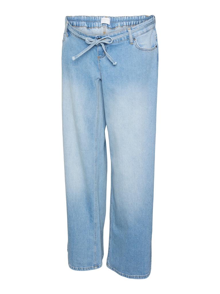 Mamalicious | Broek Mlfula Wide Lege Denim Light Blue