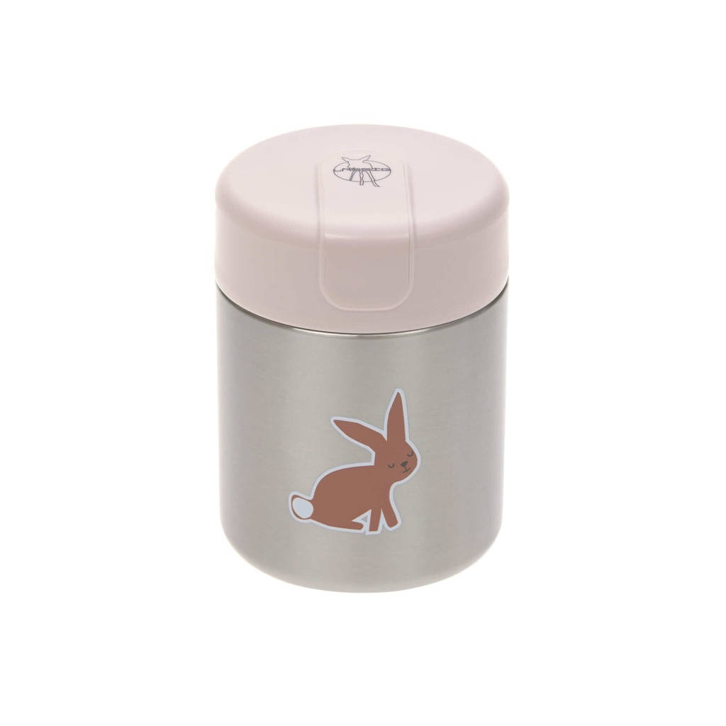 THERMOSFLES, Food Jar, Little Forest Rabbit, uni/print konijn, 8u warm, H12.5cm, dia 8.8cm, 315ml, 2021
