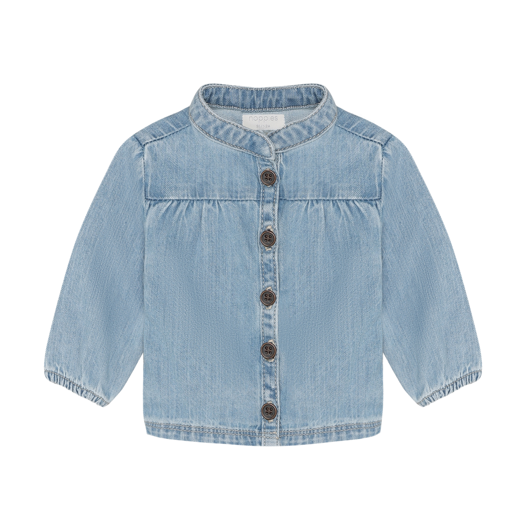 Noppies | Blouse Girls Denim Light Blue