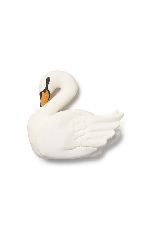 Lorena Canals | Sierkussen Swan Wit Ø30cm
