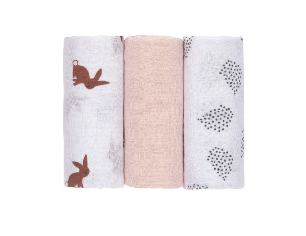 Laessig | Tetra Doek Little Forest Rabbit 60x60cm 3-pack