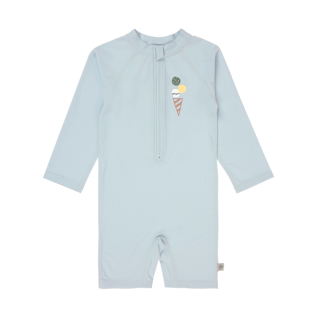 Laessig | Zwempak Sunsuit Longsleeve Ice Cream Illusion Blue