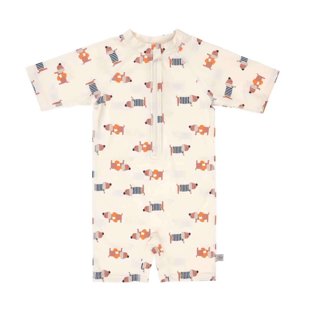 Laessig | Zwempak Sunsuit Longsleeve Beach Dog Orange/Dark Sea