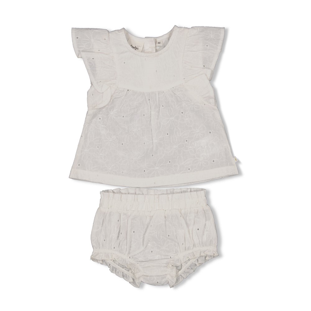 Feetje | Outfit Girls Summer Woven White 2-delig