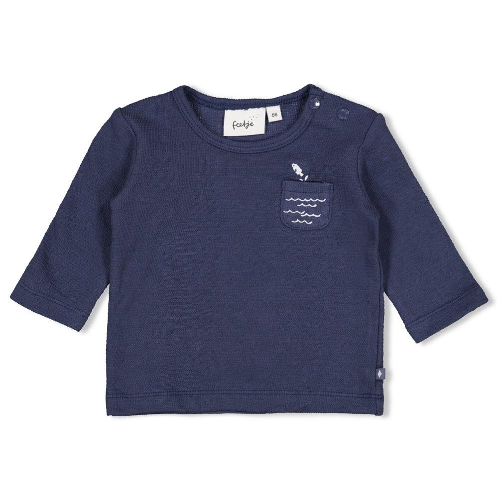 Feetje | T-shirt Boys Blue Ocean Longsleeve Indigo