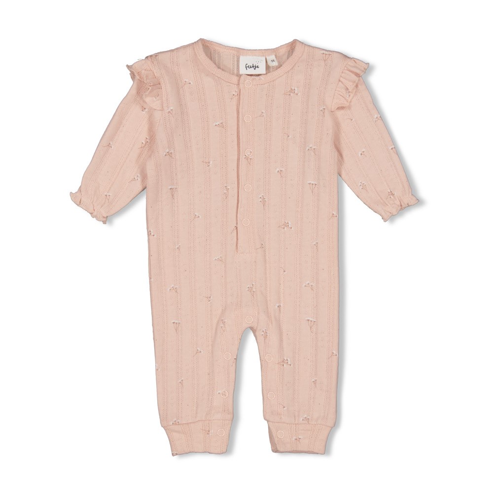 Feetje | Kruippak Girls Delicate Flower Light Pink