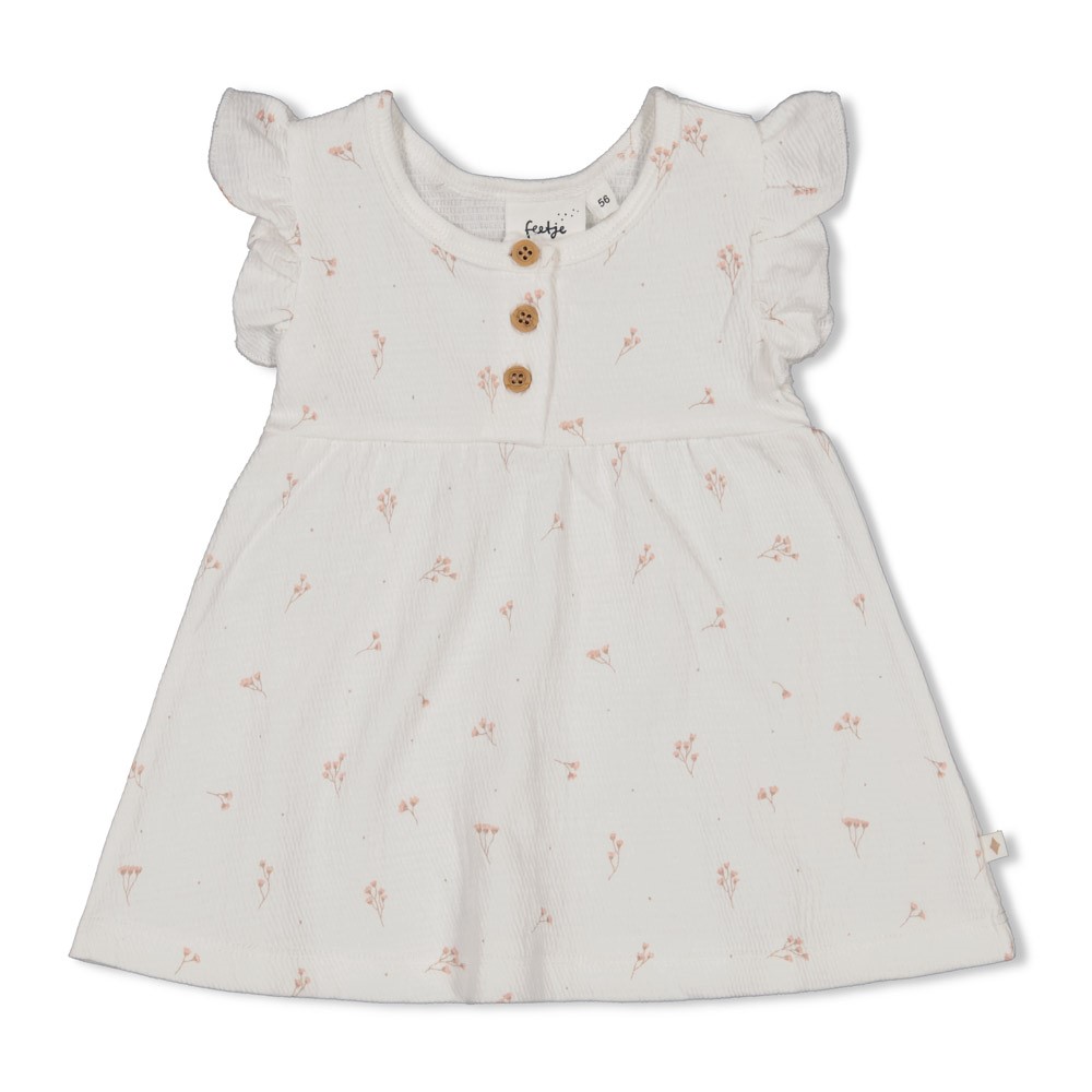 Feetje | Jurk Girls Delicate Flower Off White