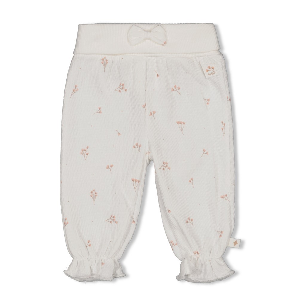 Feetje | Broek Girls Delicate Flower Off White