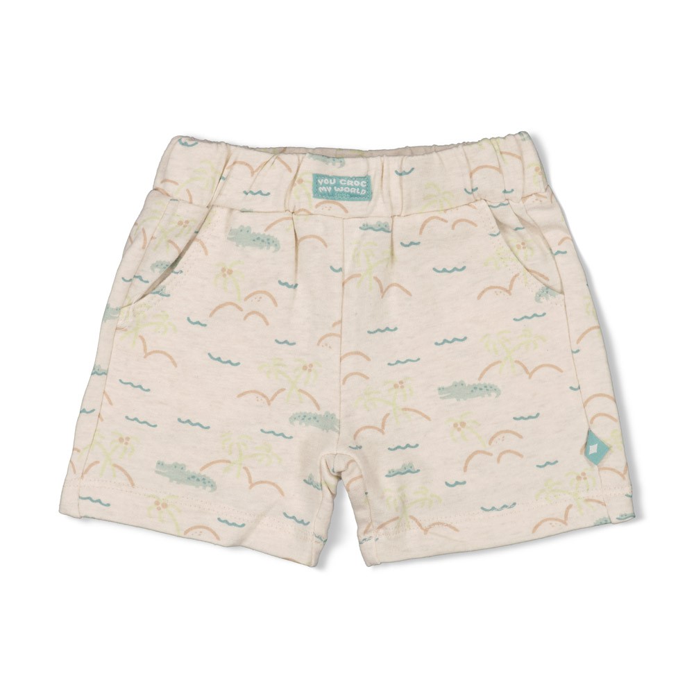 Feetje | Short Boys You Croc My World Off White Melange