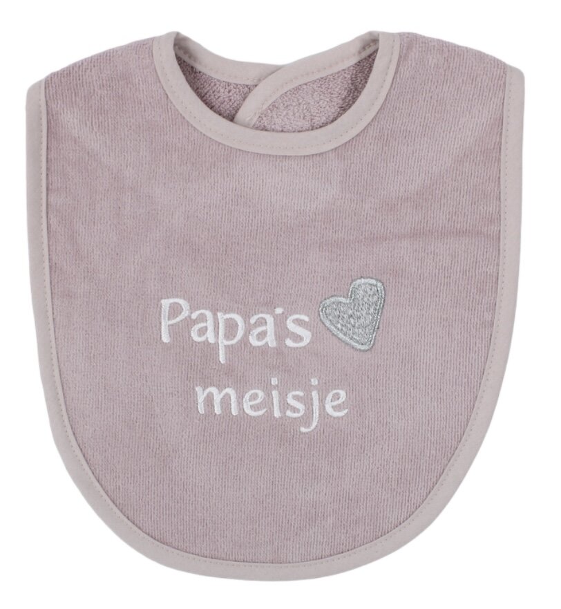 PetitVillain | Slabbetje Papa's Meisje Oudroze 25x34cm  