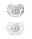 Suavinex | Fopspeen Night & Day Wild & Free Siliconen SXPRO Blauw 6-18M 2-pack